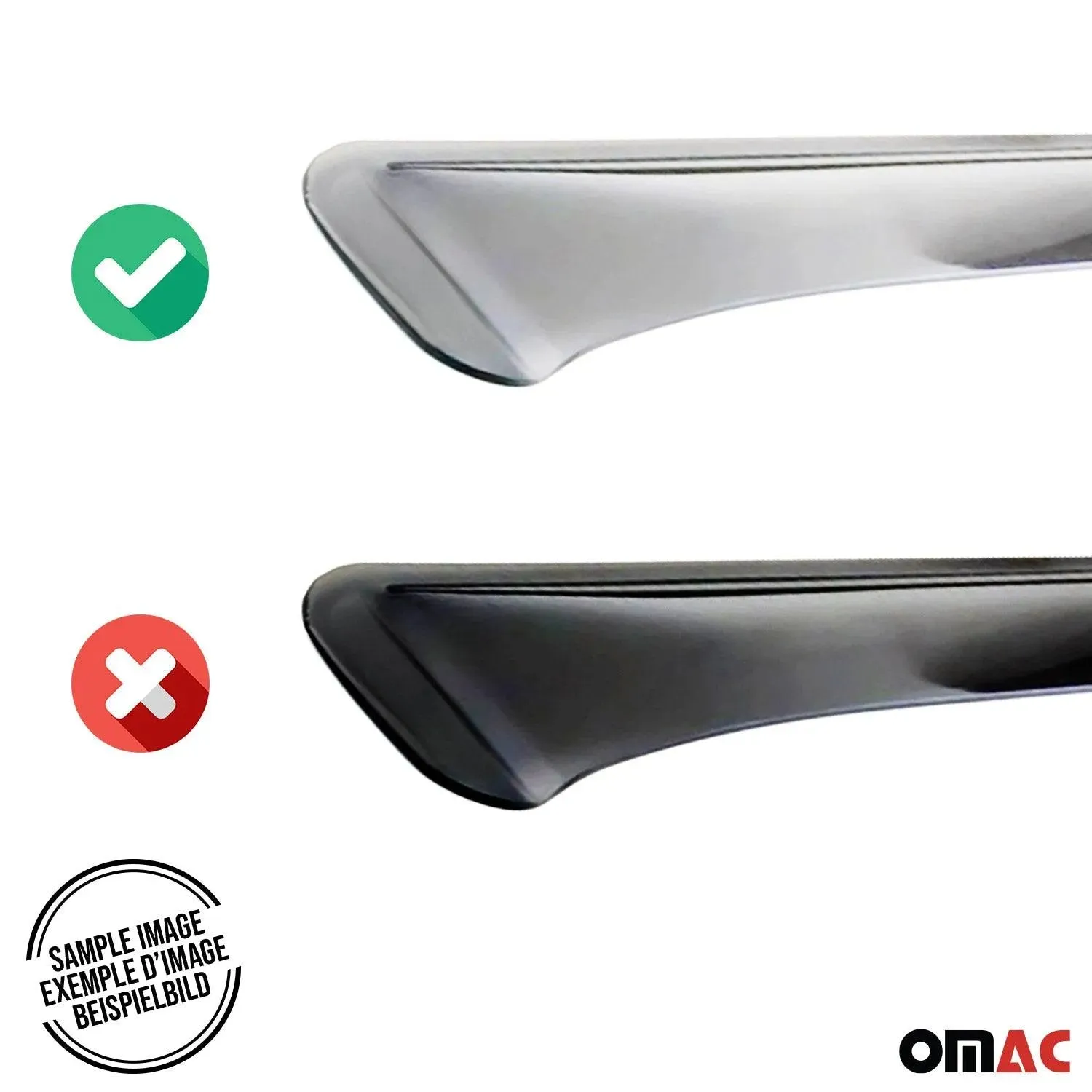 1991-1995 Toyota 4Runner Window Visor Vent Rain Deflector 2Pcs Smoke