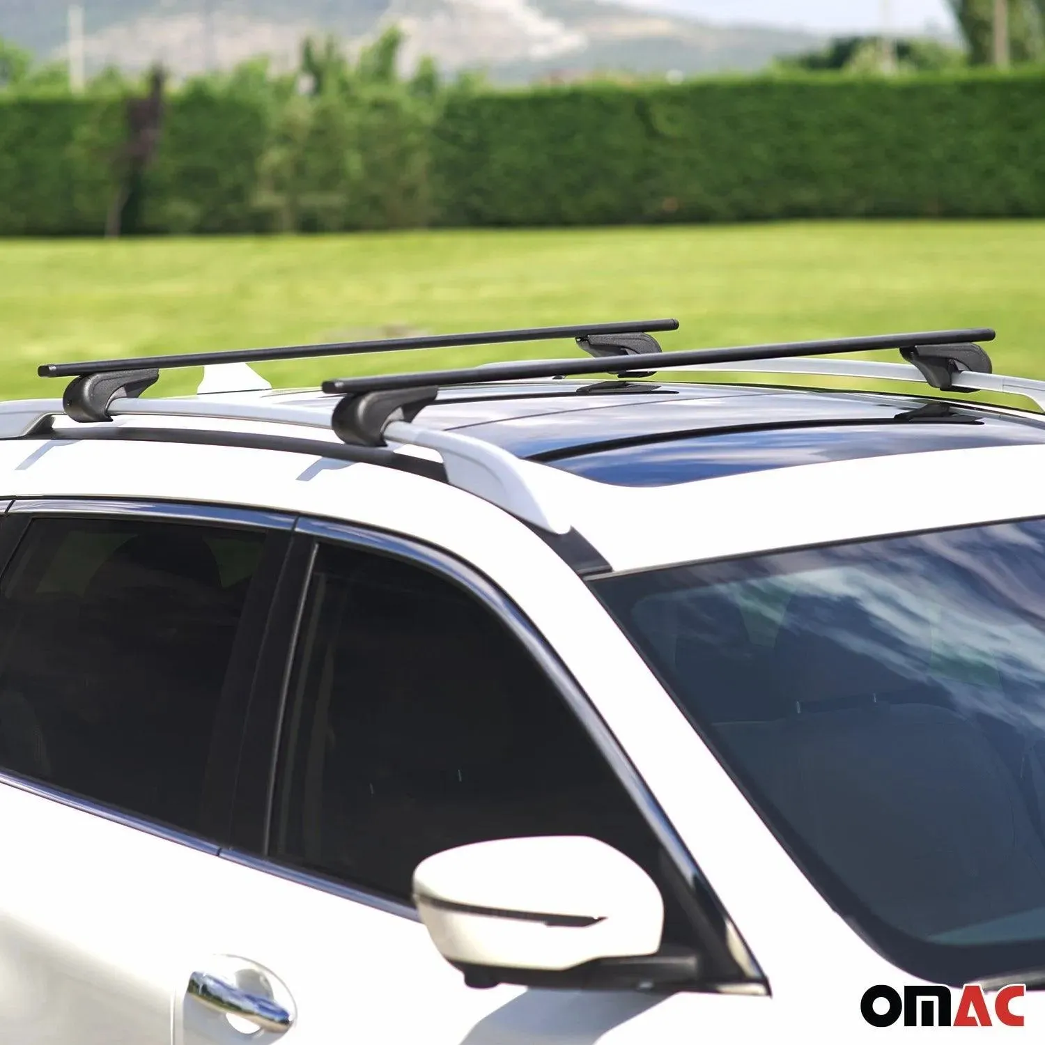 1997-2005 Mercedes M ML Class W163 Roof Rack Cross Bars Black