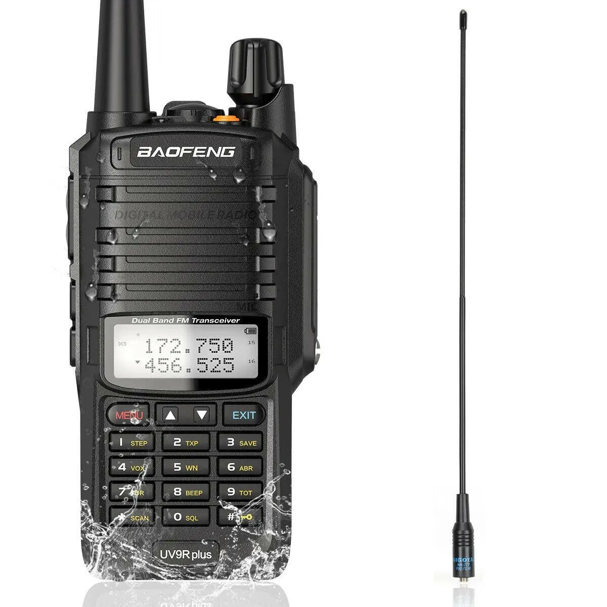 2023 Baofeng UV-9R Pro V1 V2 Waterproof IP68 16KM Walkie Talkie Type-C Charger UHF VHF Long Range UV-5R Upgrade Ham CB Radio