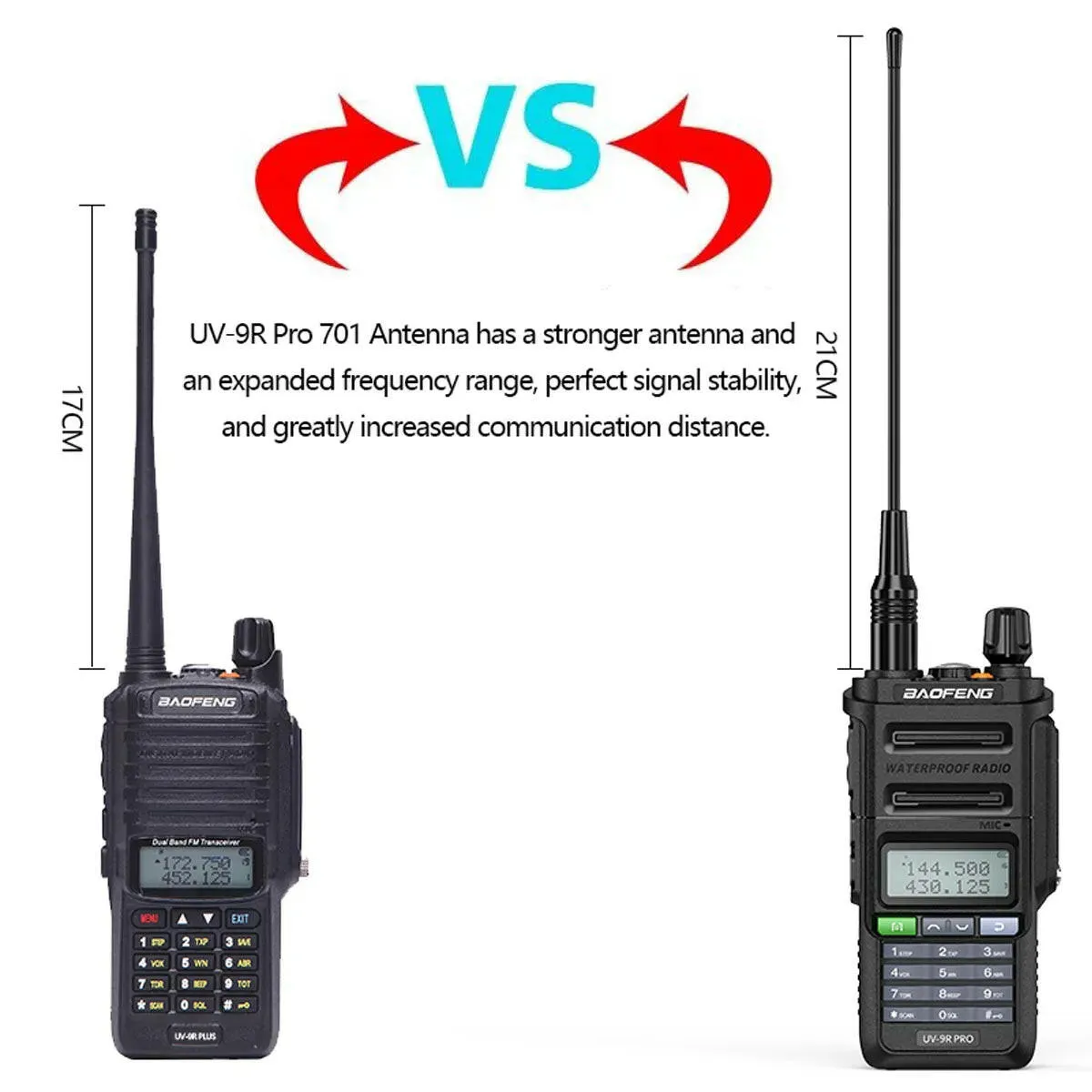 2023 Baofeng UV-9R Pro V1 V2 Waterproof IP68 16KM Walkie Talkie Type-C Charger UHF VHF Long Range UV-5R Upgrade Ham CB Radio