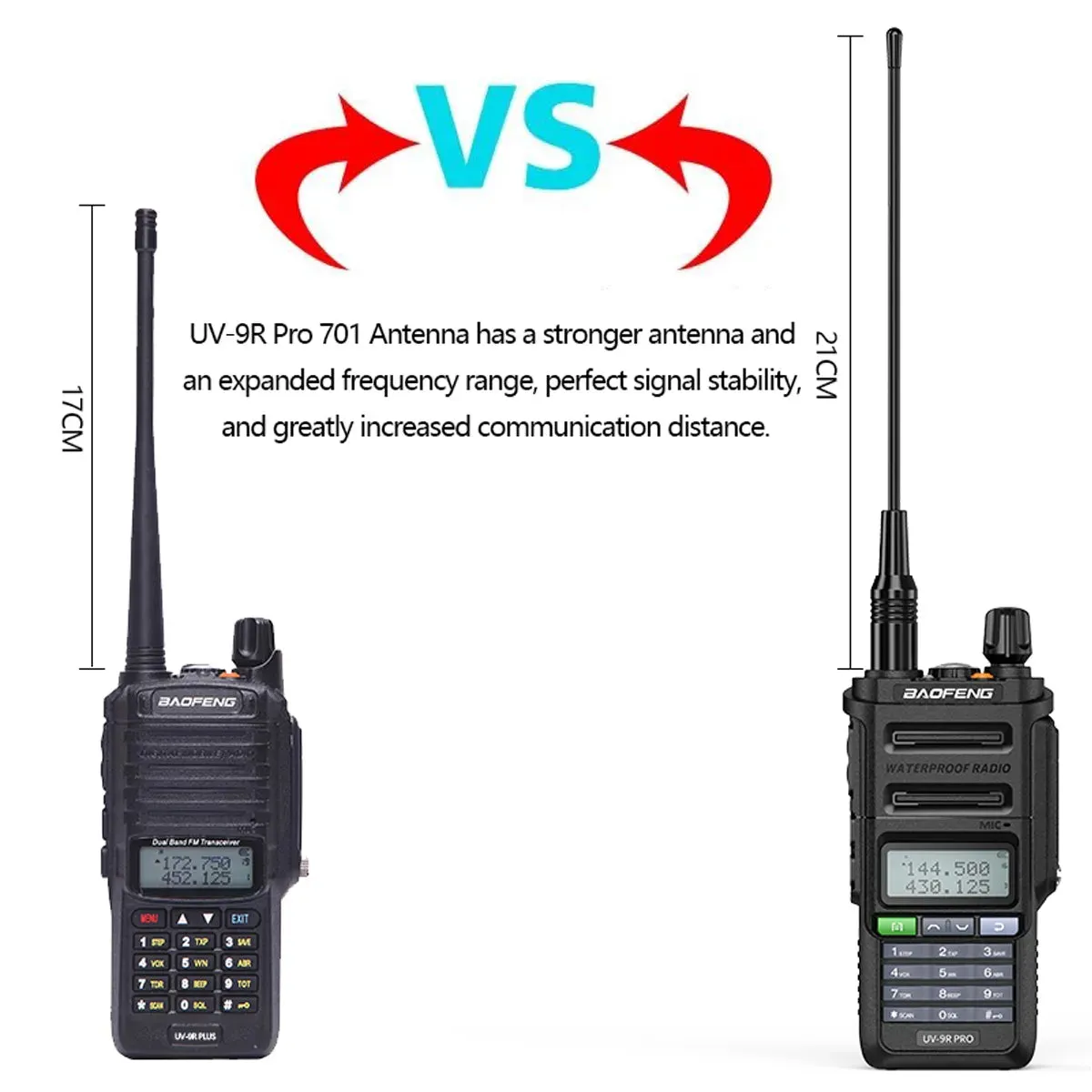 2023 Baofeng UV-9R Pro V1 V2 Waterproof IP68 16KM Walkie Talkie Type-C Charger UHF VHF Long Range UV-5R Upgrade Ham CB Radio
