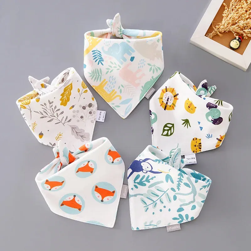 5-Piece Essential Waterproof Bib Bandanas