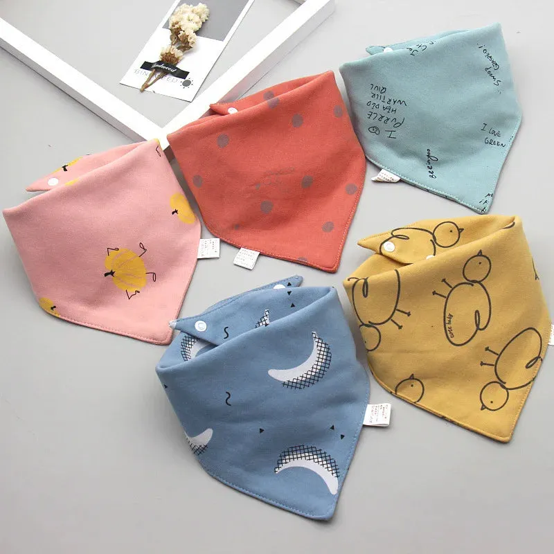 5-Piece Essential Waterproof Bib Bandanas