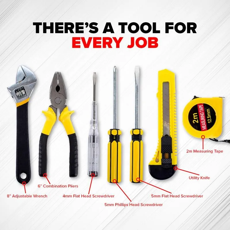 7 Pack Compact Portable Tool Set Kit