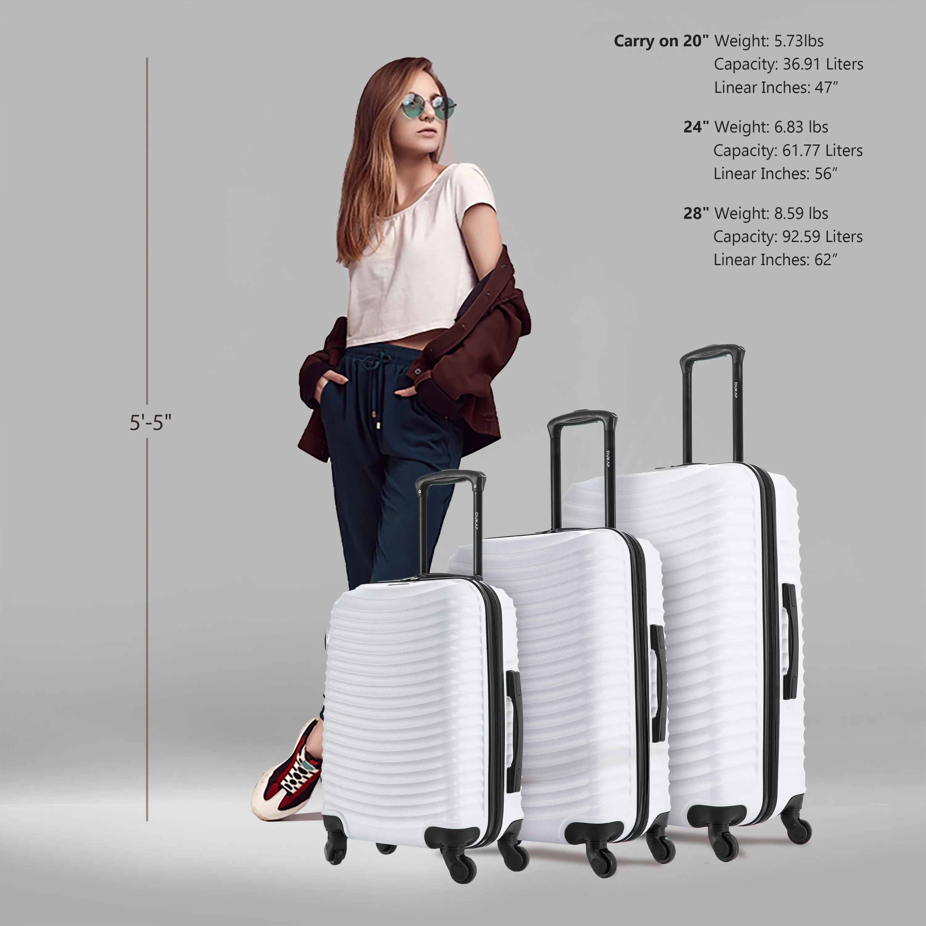 ADLY 3 Piece Set 20''/24''/28''