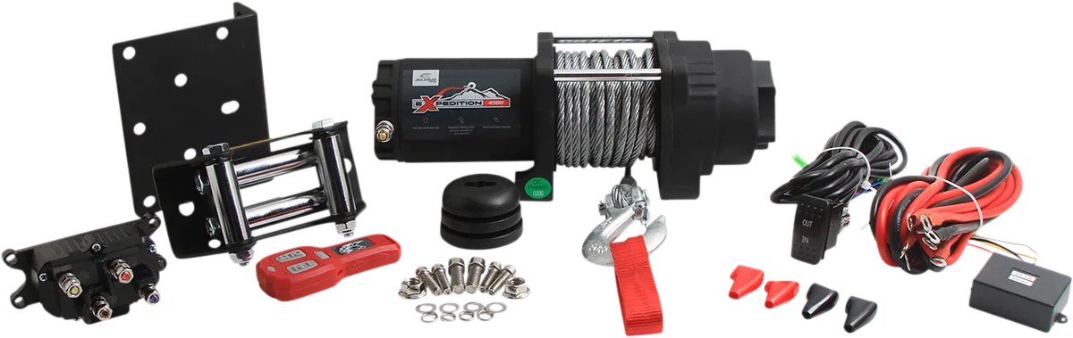 ALL BALLS Winch - 4500 LB - Wire - 4 Bolt 431-01025