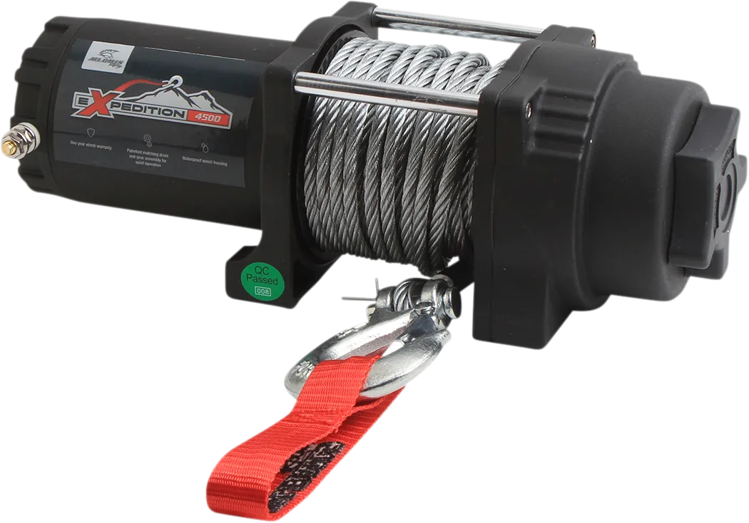 ALL BALLS Winch - 4500 LB - Wire - 4 Bolt 431-01025