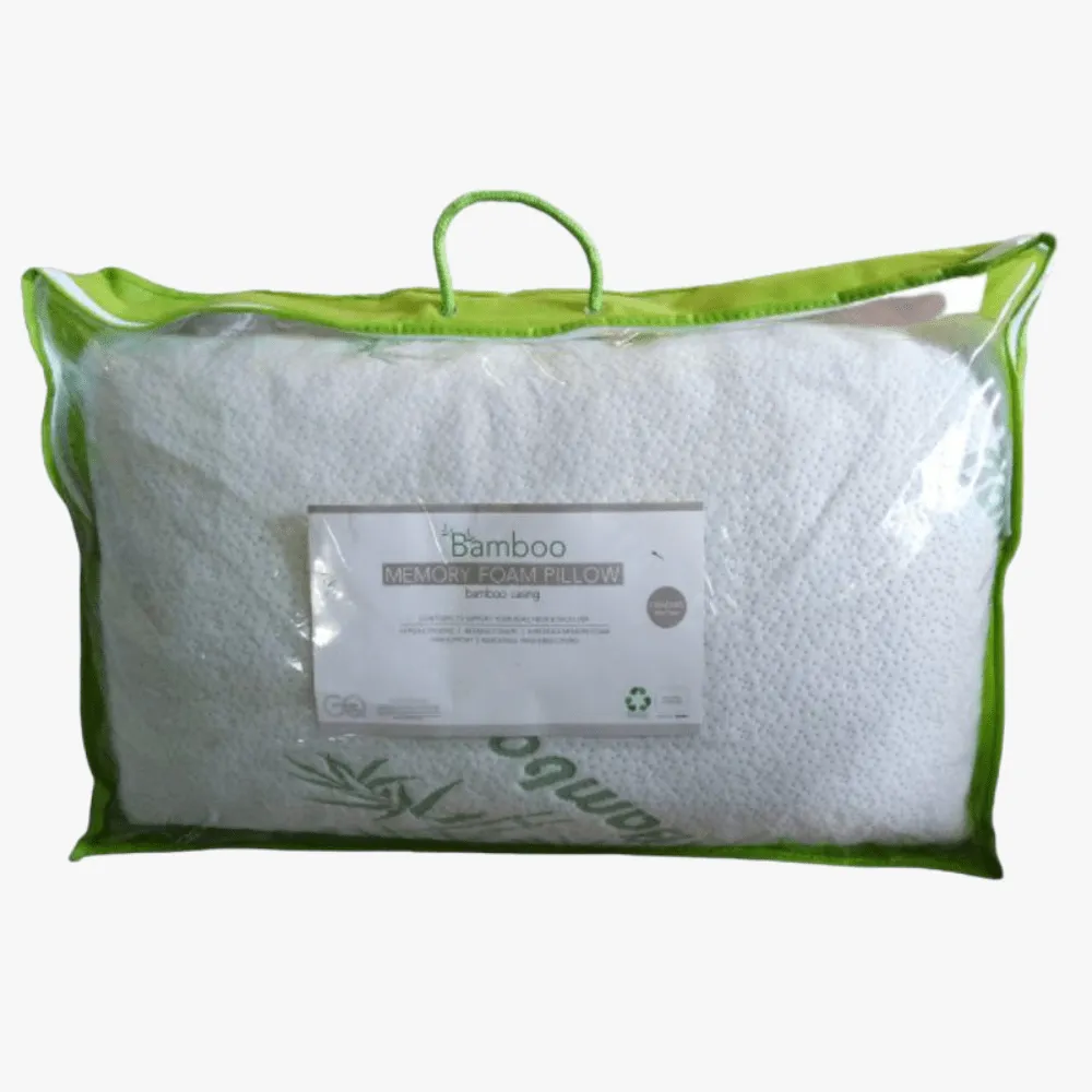 Aria Premium Memory Foam Bamboo Standard Pillow