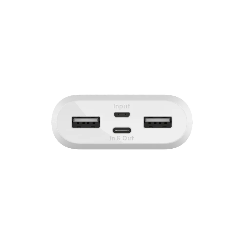Belkin BoostCharge Power Bank 10K Universally compatible - White