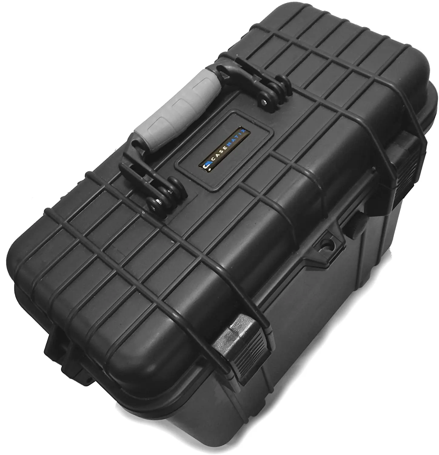 CASEMATIX Wireless Microphone Hard Case – 8 Slot Mic Case Fits Sennheiser, Shure Mic, Audio-Technica Microphones and More Wireless Mic Systems