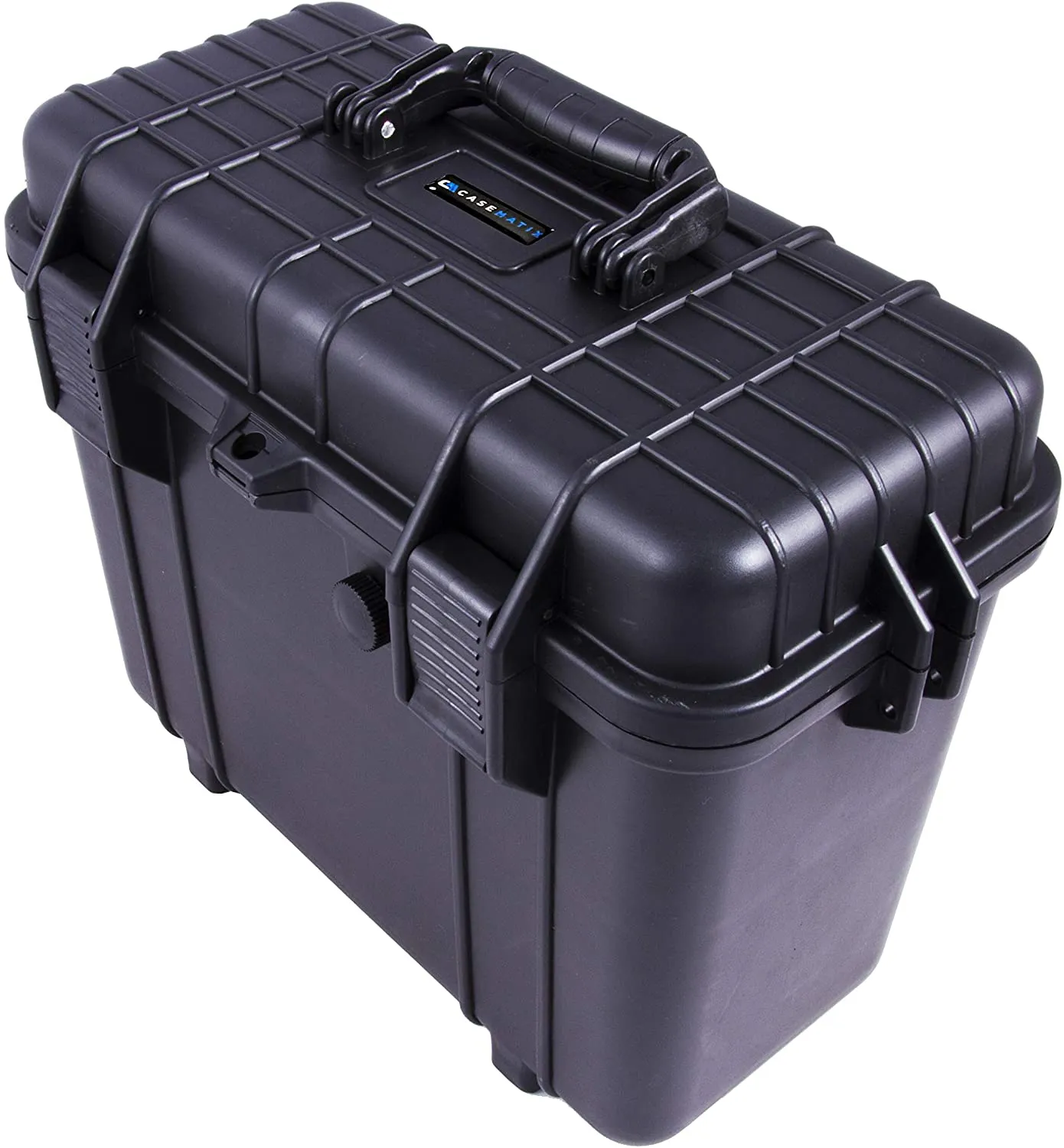 CASEMATIX Wireless Microphone Hard Case – 8 Slot Mic Case Fits Sennheiser, Shure Mic, Audio-Technica Microphones and More Wireless Mic Systems