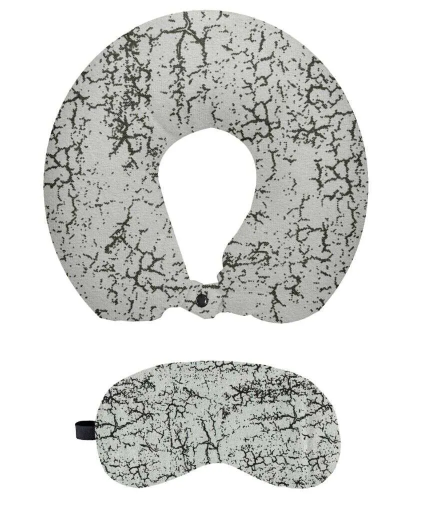 Classy Design Velvet Travel Neck Pillow With Eye Mask