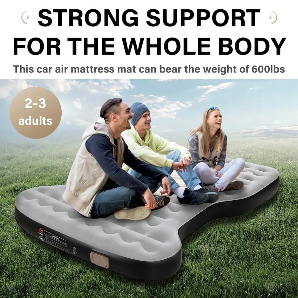 Coverado Custom Fit 2020-2024 Tesla Model Y Inflatable Camping Bed Air Mattress Travel SUV Sleeping Pad with Car Air Pump