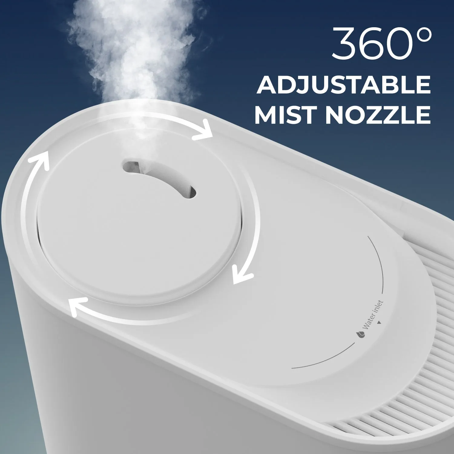 Everlasting Comfort Upgraded 6L Top Fill Humidifier Large Room & Bedroom, MAX Humidifier, Quiet Cool Mist, Easy to Clean & Fill, 60 Hour Run Time, Aromatherapy