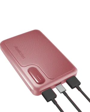 Fast-Charging Nano Rose Gold Power Bank with LED Display