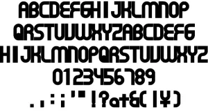 Free Gear Proportion Font