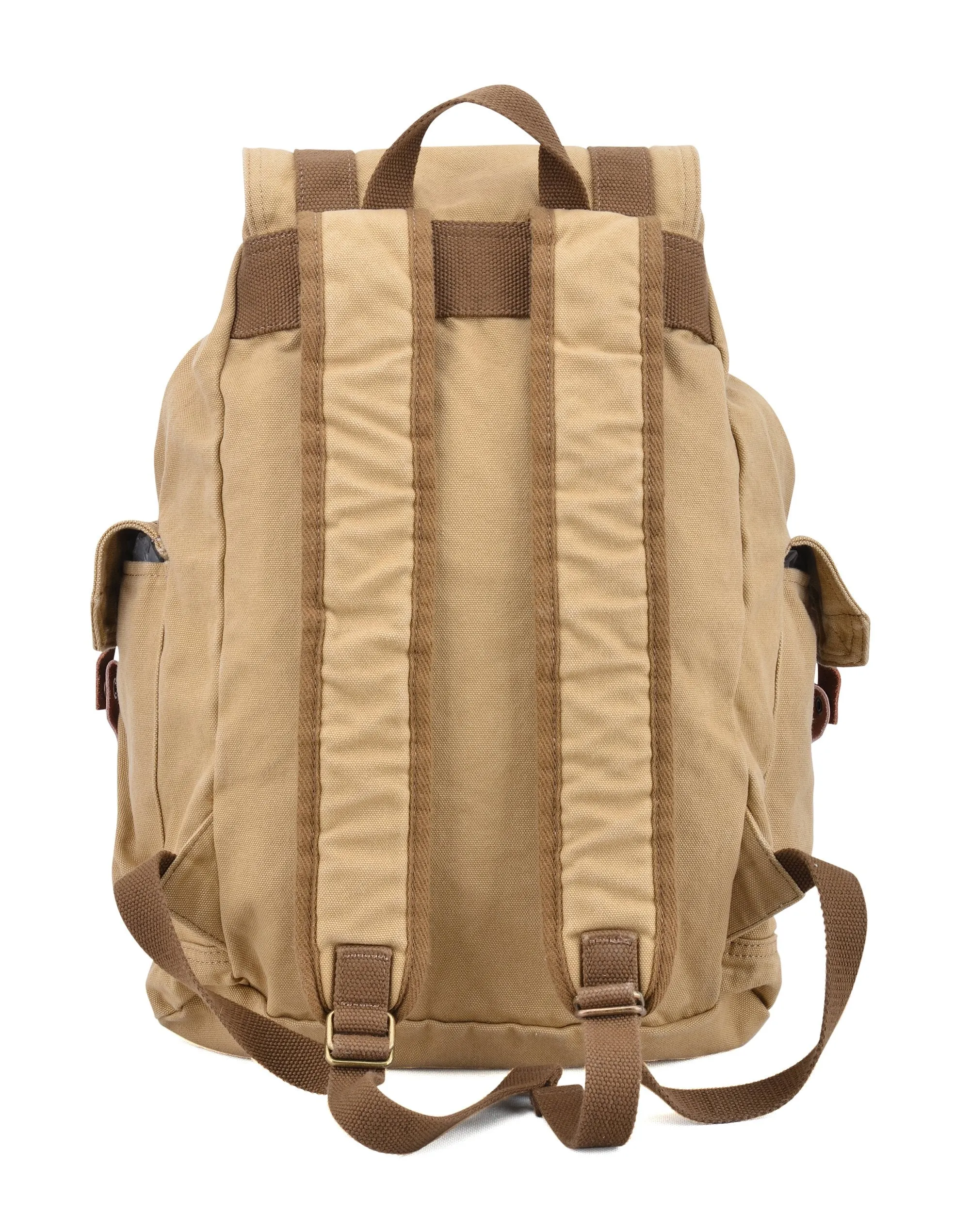 Gootium 21101KA Specially High Density Thick Canvas Backpack Rucksack,Khaki