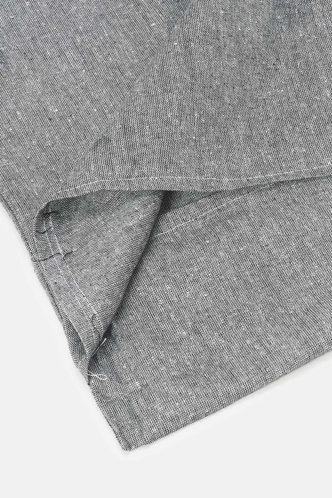 Grey Solid Travel Mattress Set (2 Piece)