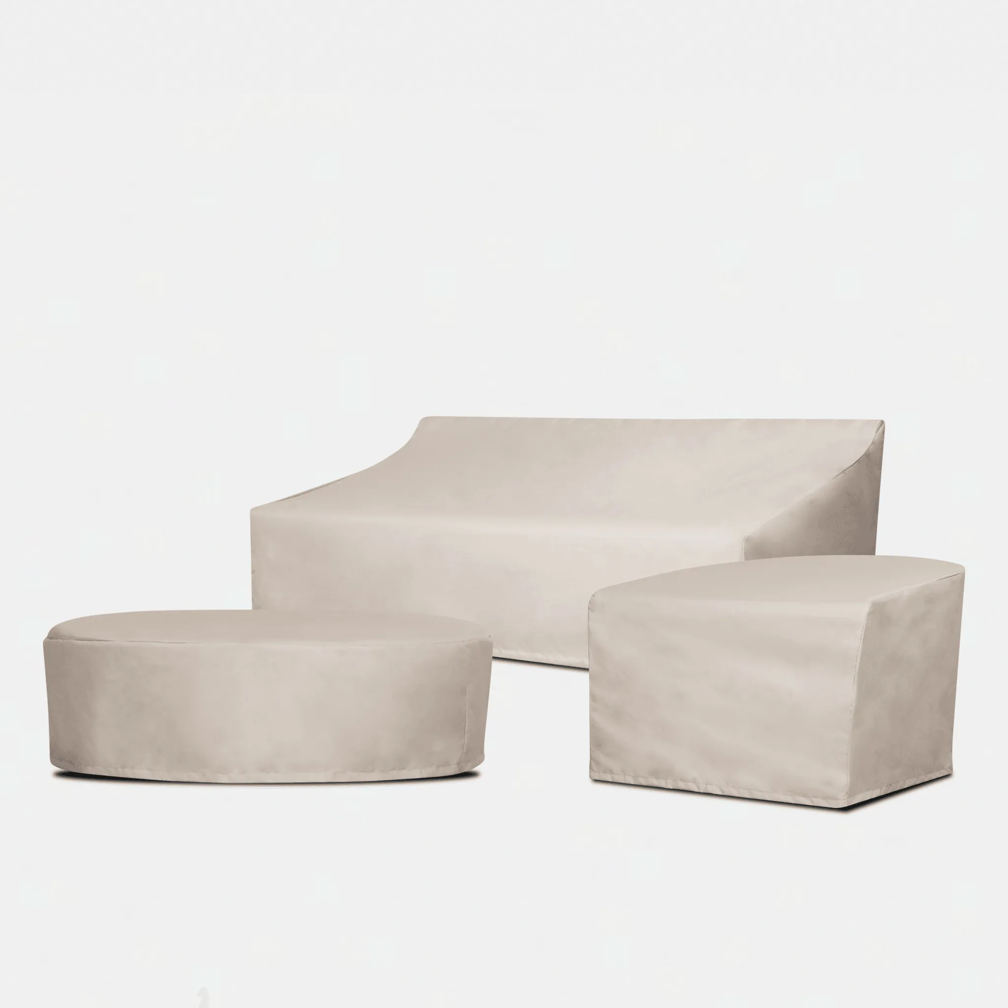 Hayman Teak Ottoman - Weather Cover