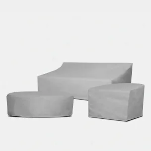 Hayman Teak Ottoman - Weather Cover