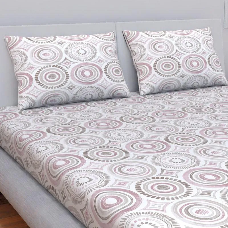 Himeya Comfort Percale Africana Bedsheet - Grey