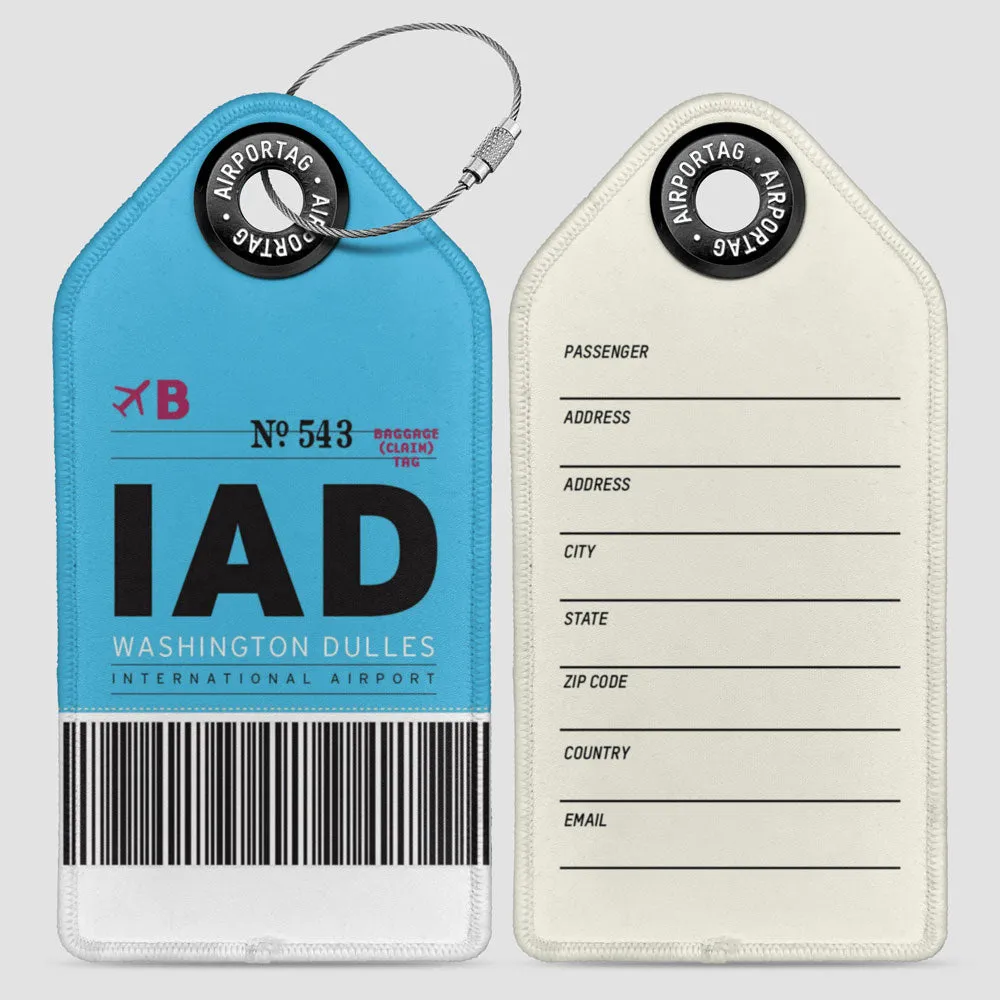 IAD - Luggage Tag