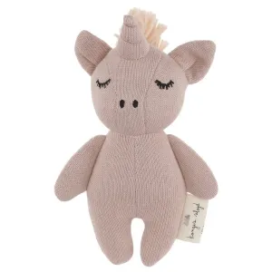 KONGES SLØJD - Soft Toy/Rattle - Mini Unicorn