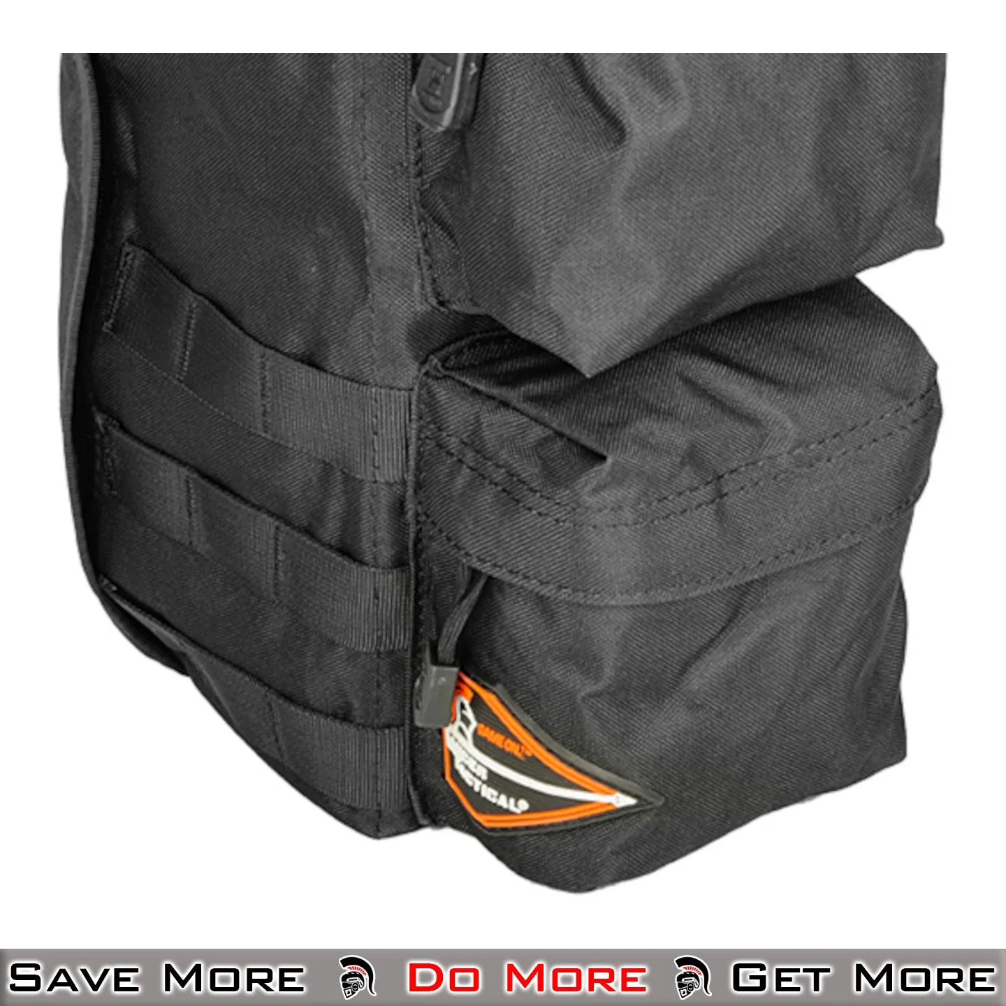 Lancer Tactical Outdoors Utility Go Pack Shoulder Bag - Black Tactical MOLLE Bag for Outdoor Use