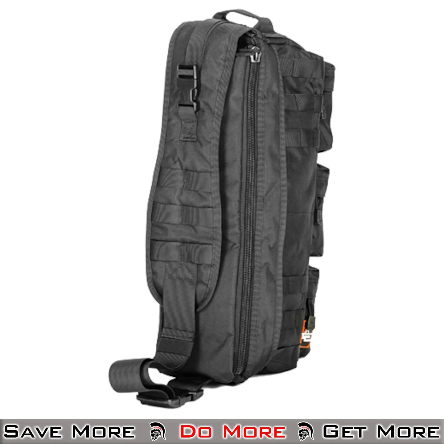 Lancer Tactical Outdoors Utility Go Pack Shoulder Bag - Black Tactical MOLLE Bag for Outdoor Use