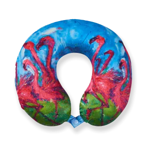 LEOMA Memory Foam Travel Neck Pillow - Flamingo