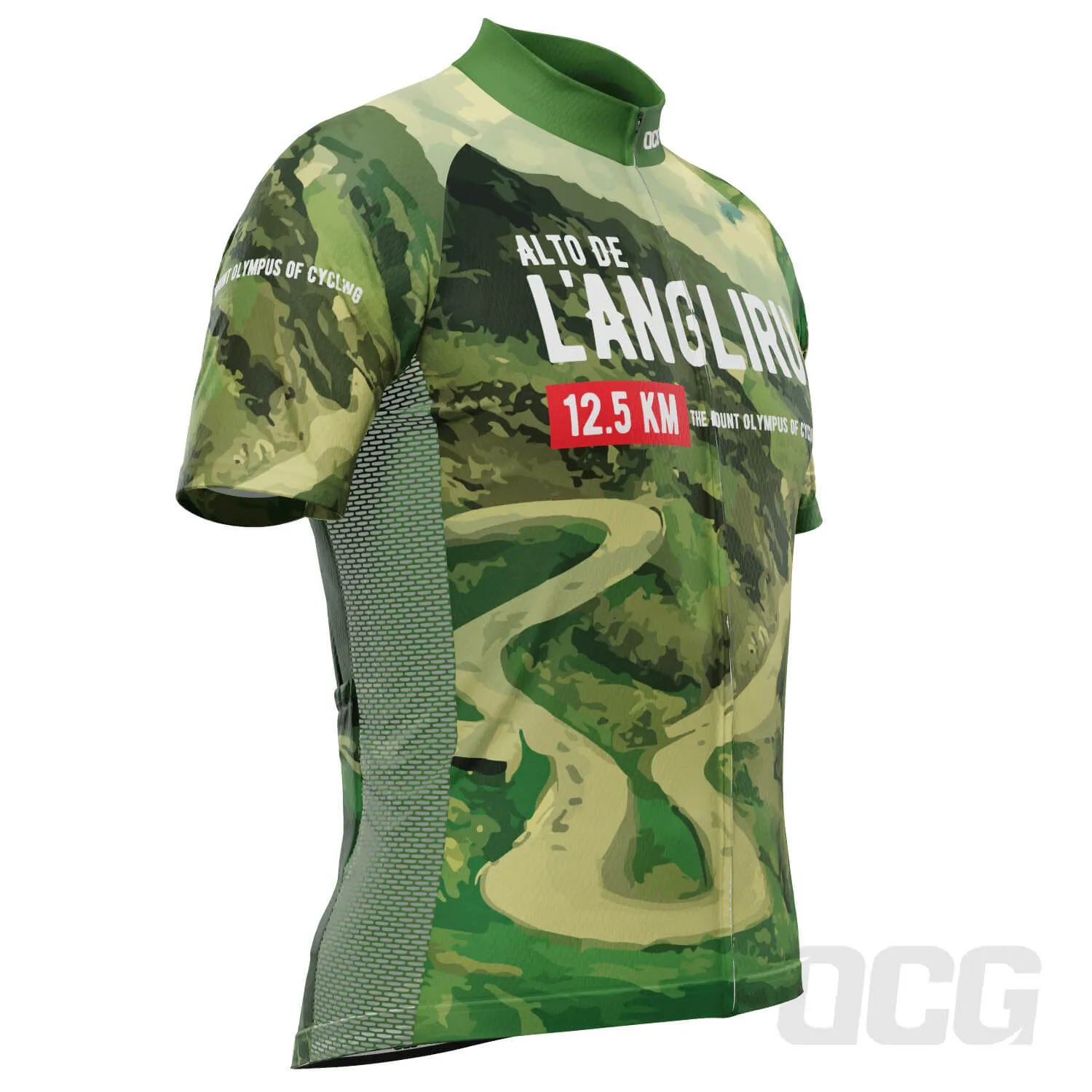 Men's Alto de L'Angliru Epic Climbs Short Sleeve Cycling Jersey