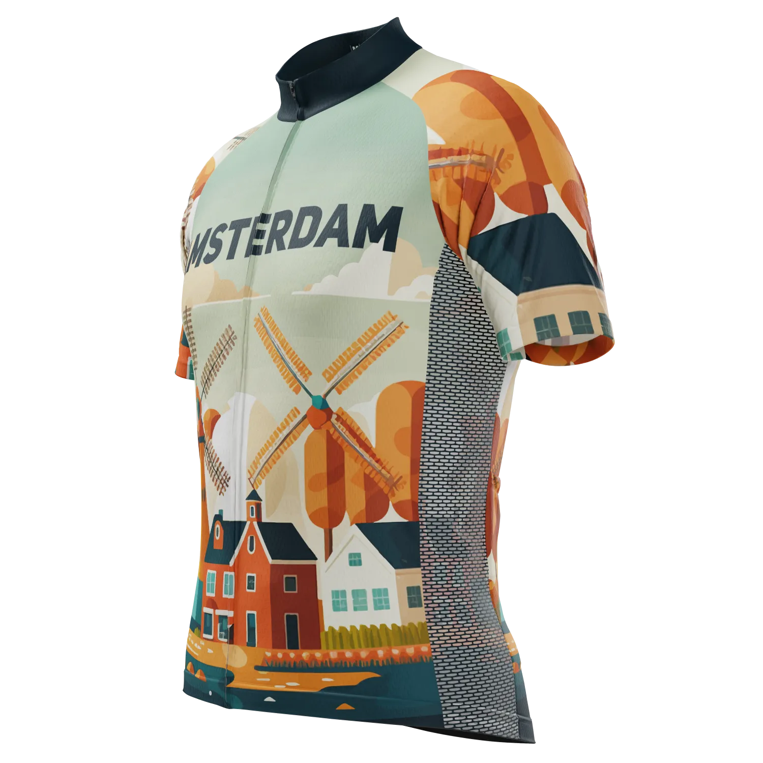 Men's Around The World - Amsterdam Short Sleeve Cycling Jersey