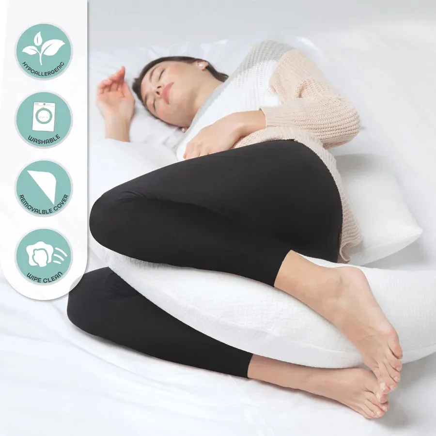 Moon - Organic Multi-Position Pregnancy Pillow (White)