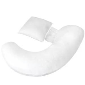 Moon - Organic Multi-Position Pregnancy Pillow (White)