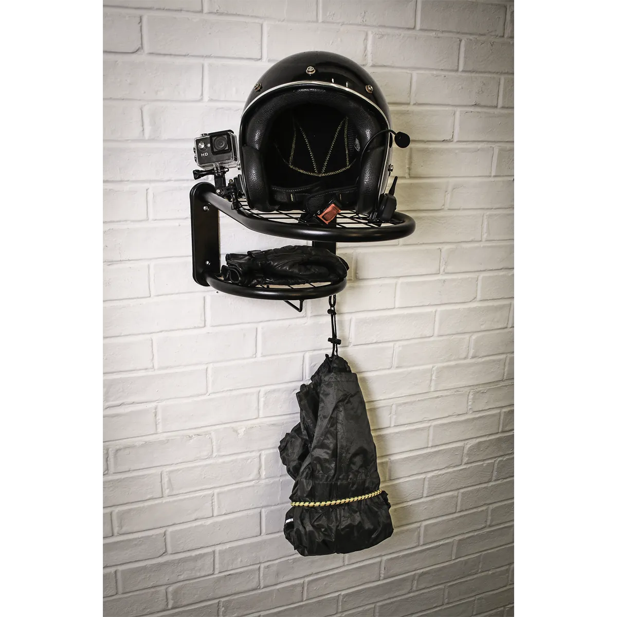 Motorcycle Helmet & Gear Tidy