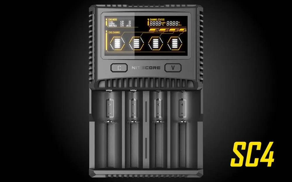 Nitecore SC4 4-Slot Fast Universal Charger
