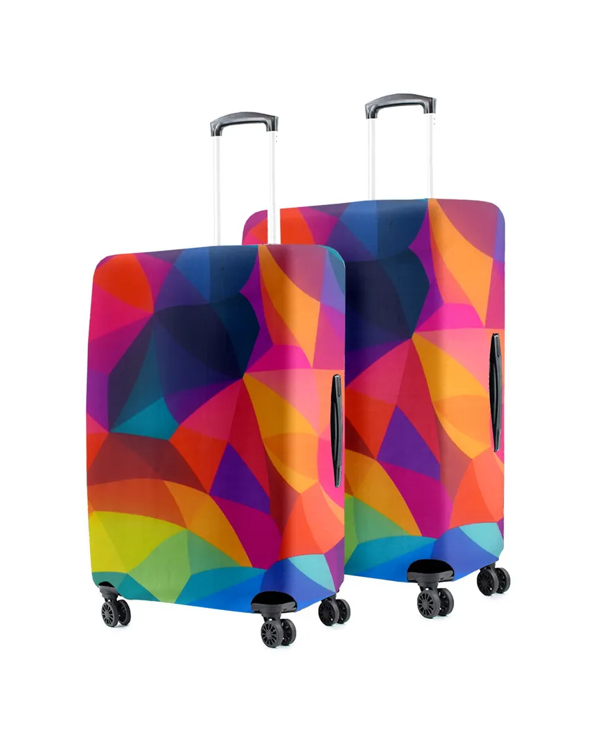 ONLY LUGGAGE COVER | Durable Polyester Stretchable Printed Protective Luggage Bag Cover