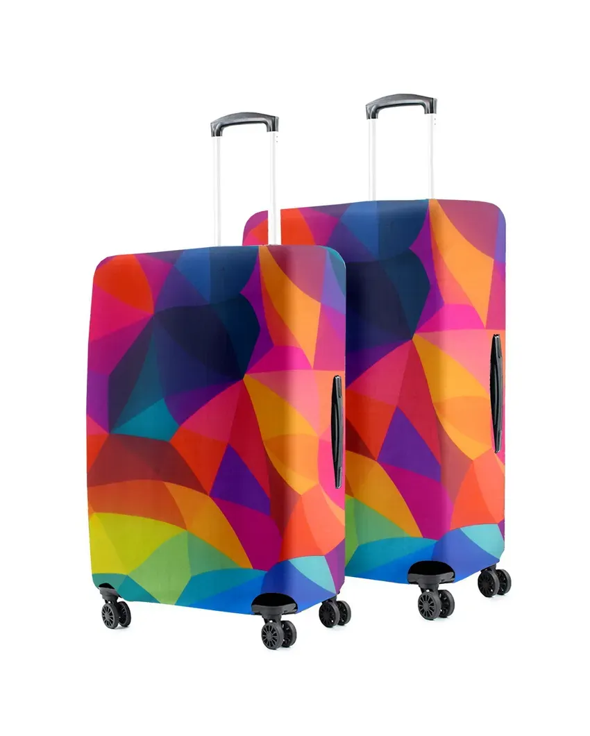 ONLY LUGGAGE COVER | Durable Polyester Stretchable Printed Protective Luggage Bag Cover
