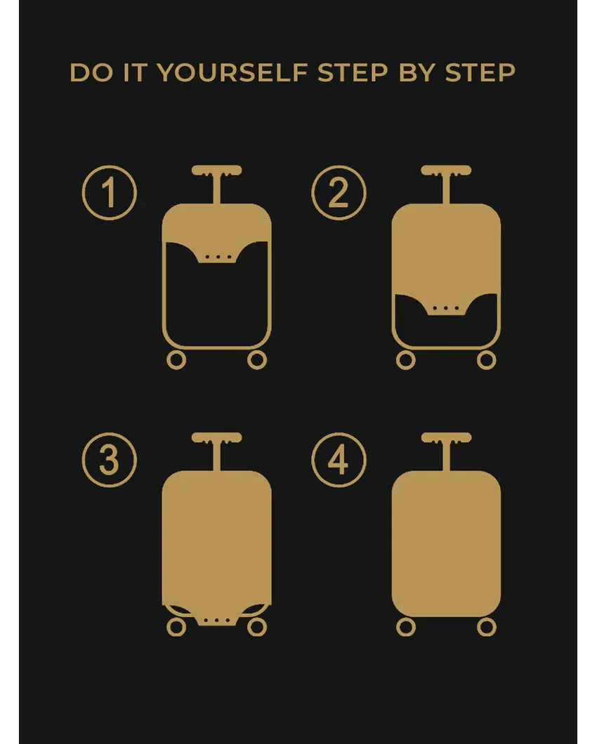 ONLY LUGGAGE COVER | Durable Polyester Stretchable Printed Protective Luggage Bag Cover