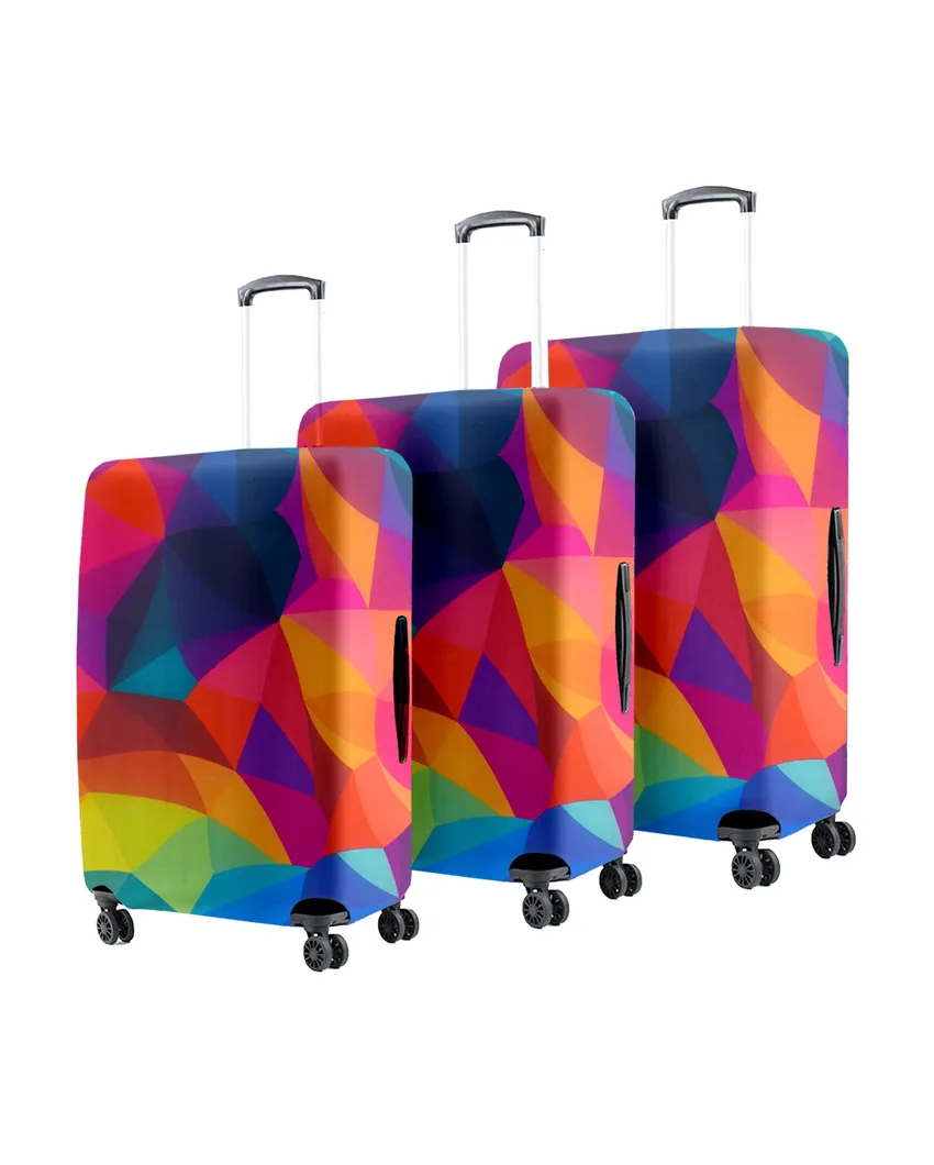 ONLY LUGGAGE COVER | Durable Polyester Stretchable Printed Protective Luggage Bag Cover