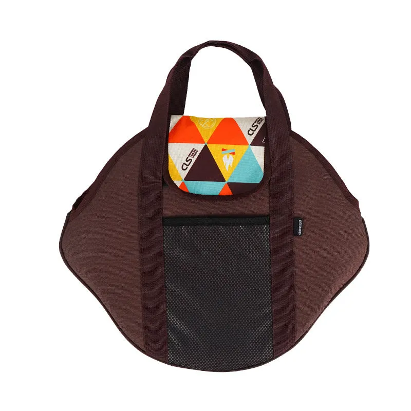 Outdoor Camping Cast Iron Pot Storage Bag, Self-Driving Barbecue Plate, Frying Pan, Frying Pan, Handbag, Thickened Portable Storage Bag