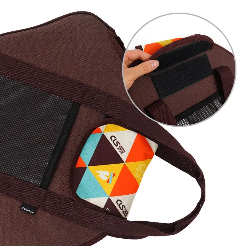 Outdoor Camping Cast Iron Pot Storage Bag, Self-Driving Barbecue Plate, Frying Pan, Frying Pan, Handbag, Thickened Portable Storage Bag