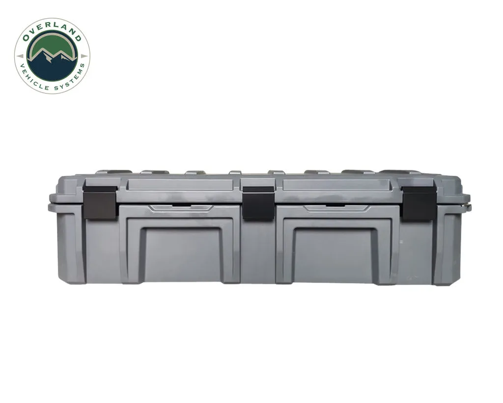 Overland Vehicle Systems D.B.S. - Dark Grey 117 QT Dry Box with Drain, and Bottle Opener
