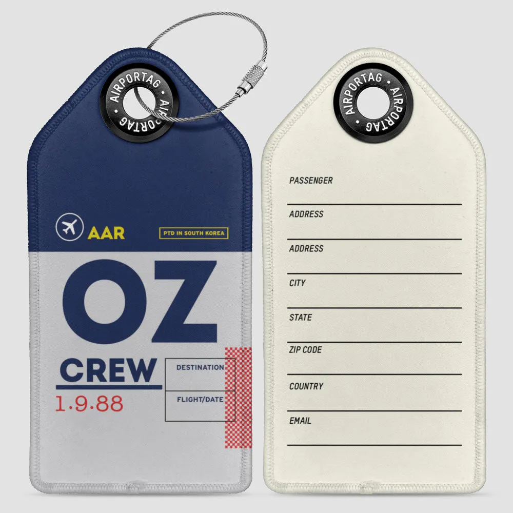 OZ - Luggage Tag