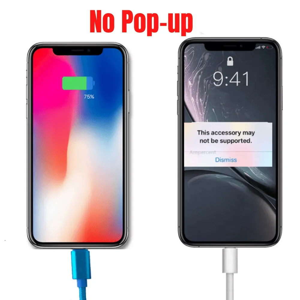 PBG 2 Pack 10FT XL Type-C Charger Cable - Compatible for Iphone, Silver