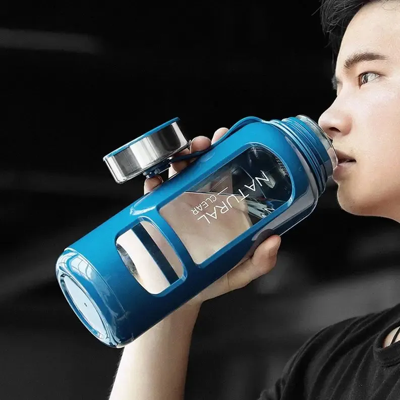 Portable Water Bottle Glass 520/650/1000ml Large Capacity