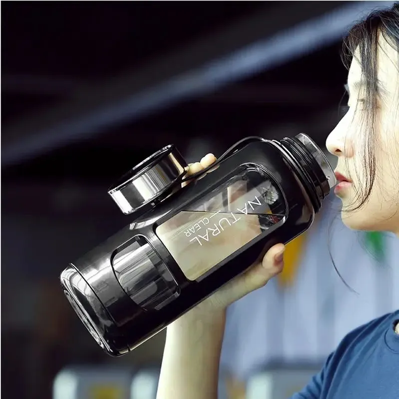 Portable Water Bottle Glass 520/650/1000ml Large Capacity