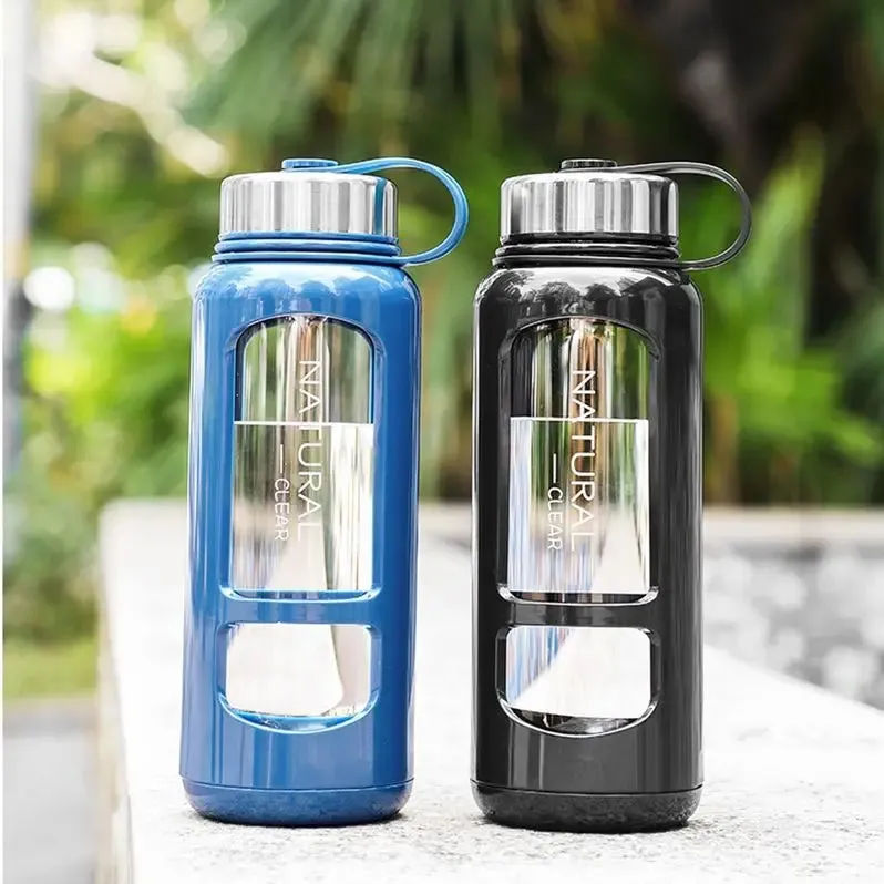Portable Water Bottle Glass 520/650/1000ml Large Capacity