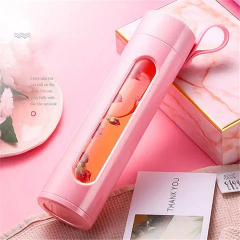 Portable Water Bottle Glass 520/650/1000ml Large Capacity