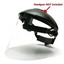 PYRAMEX - Polyethylene Face Shield, Clear